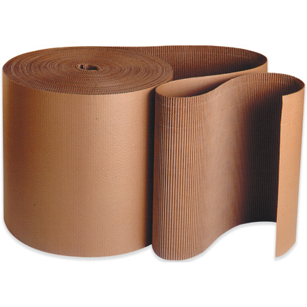 24" x 250' - A Flute Kraft Singleface Corrugated Roll