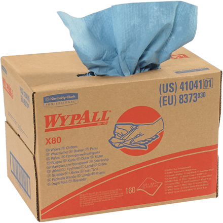 Kimberly Clark<span class='rtm'>®</span> WypALL<span class='afterCapital'><span class='rtm'>®</span></span> X80 Heavy-Duty Wipers