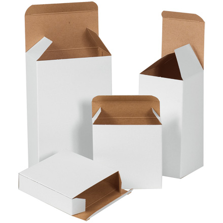 White 250//Case Reverse Tuck Folding Cartons 3 1//2 x 2 1//2 x 5 1//2